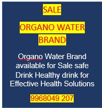 Organo water brand for sale